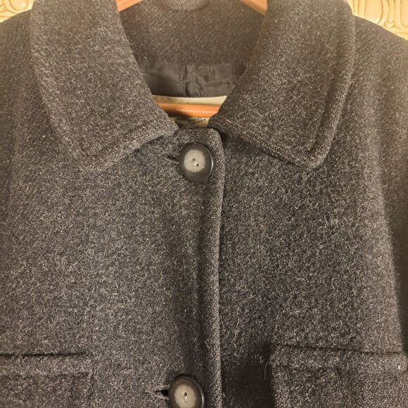 Eddie Bauer Wool Coat - WM - Charcoal - Picture 2 of 9